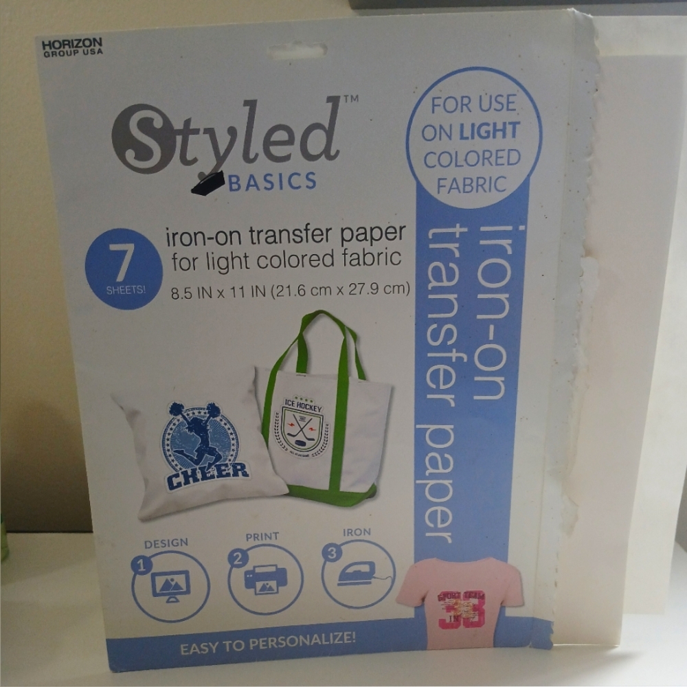 Styled Basics Iron On Transfer Paper